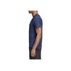 Adidas Letter Logo Print Short Sleeve T-Shirt Men Tops Blue CE0816