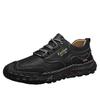 Fashion 2025 Classic Handmade Leather Men Shoes High Quality Breathable Comfy Outdoor Men Sneakers Vintage Lace-up Non-Slip Walk Shoes