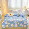 Fresh Flowers Quilt Cover 100% Cotton Zipper Duvet Cover High Quality Skin-friendly Comfortable Bedding for Kids Teens Adults