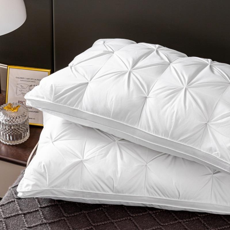 Hotel Brot Gedrehte Blume Daunenkissen Waschbar, Zervikalschutz Schlafhilfe Hoch und Niedrig Geschenk Kissenkern