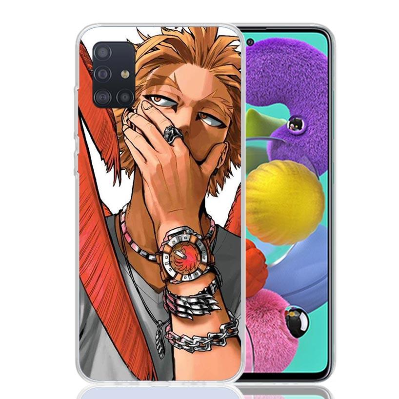 Hawks MHA My Hero A-Academy Phone Case For Samsung Galaxy A52 A32 A22 A12 A02S A50S A30S A51 A31 AA71 Note 20 Ultra 10 S10 Plus