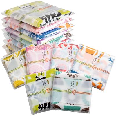 Tramparan Petit Gift Gauze Towel Hand Towel Print Pattern You for Individually Wrapped Set Made In Japan Perfect for Gifts for or Relocation "Thank