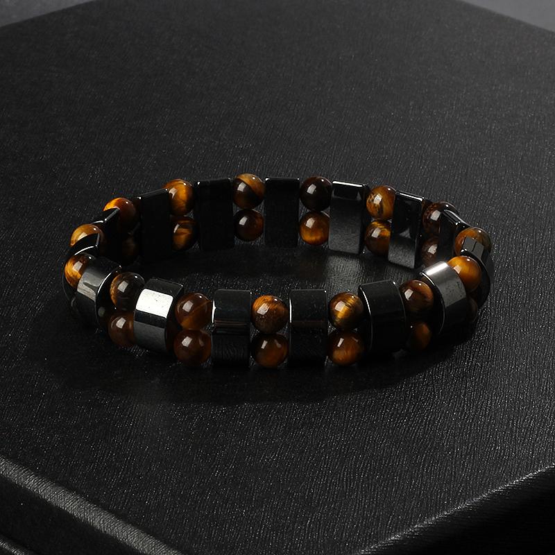 Fashion Wave Hematite Magnetic Bracelet Men Original Beaded Hematite Energy Bracelets for Women Positive Energy Jewelry Pulsera