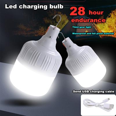 USB Rechargeable Light Bulb Outdoor Camping 3 Model Dimmable Portable Lanterns Emergency Light