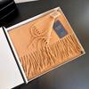 Wool Scarf Women's Winter Thickened High End New Camel Shawl Birthday New Year Gift