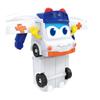 Mini GGBOND Gogo Bus Verwandlung Polizei/Feuerwehrmann Spielzeug Actionfiguren Verformung Krankenwagen Rutschspielzeug für Kinder Geschenk