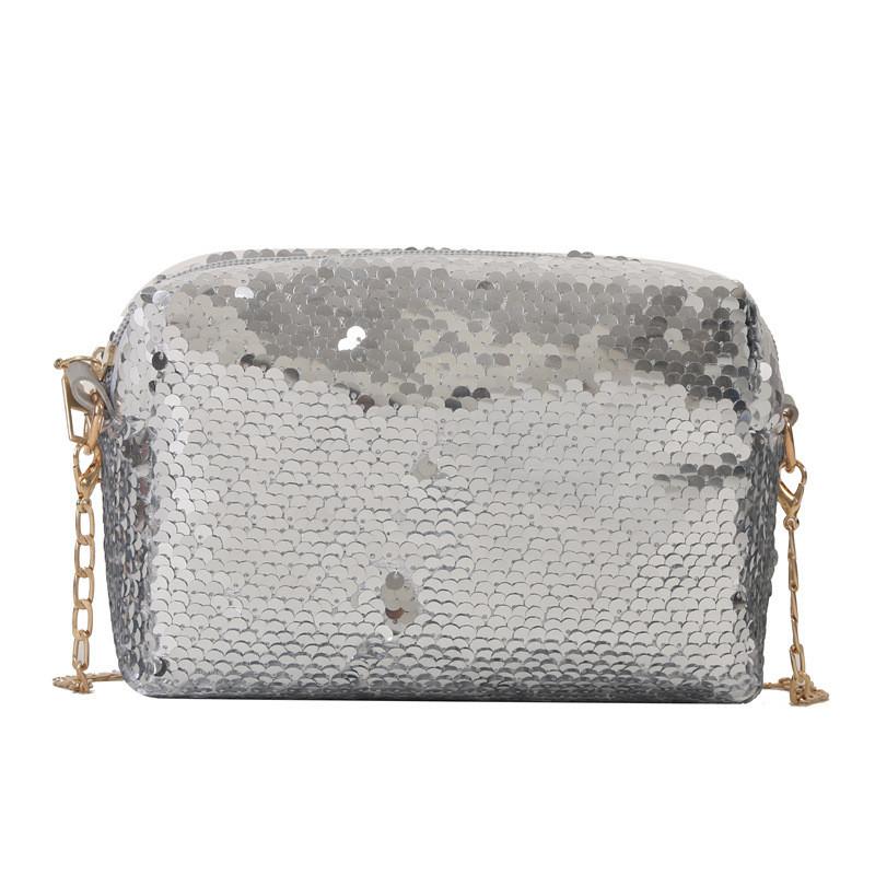 Fashionable 2023 Sequin Shoulder Bag For Women Urban Chic Pu Chain Crossbody Bag