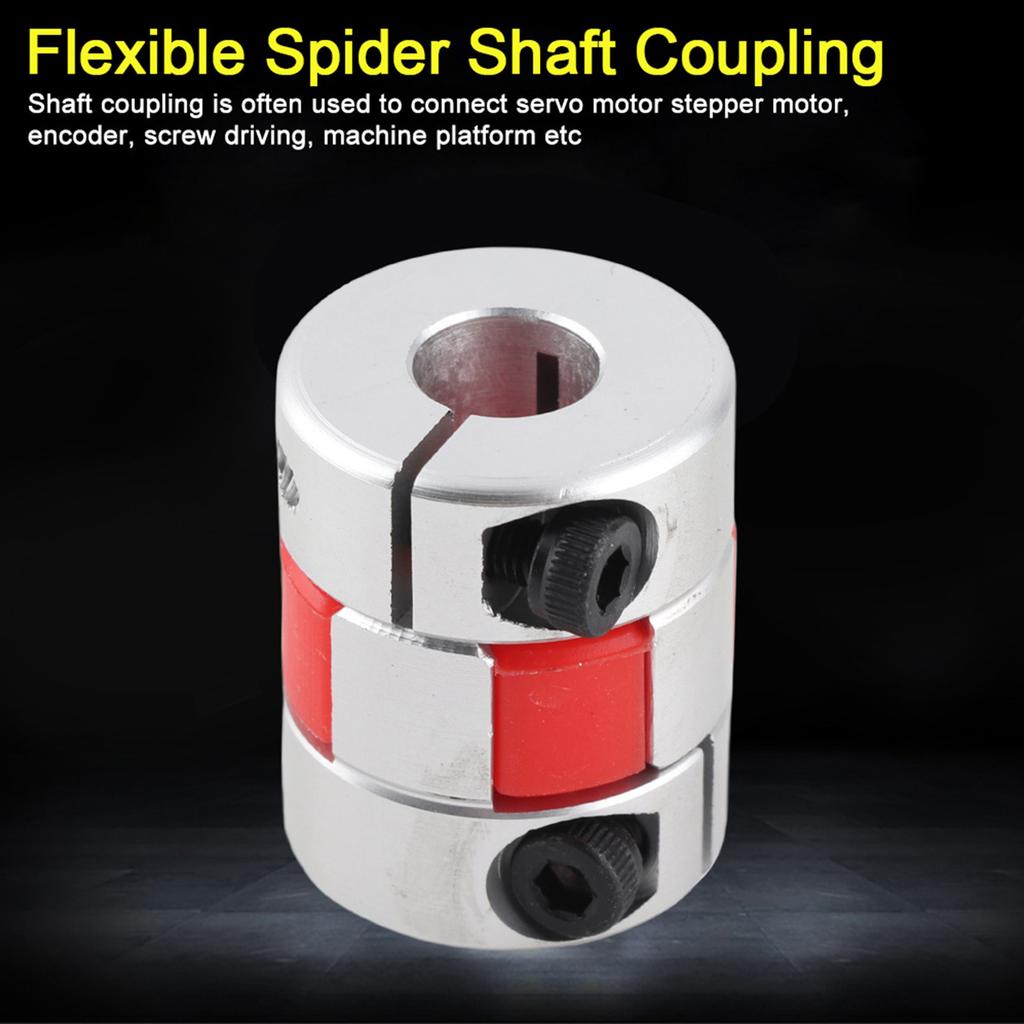 Flexible Spider Shaft Coupling OD20mm X L25mm CNC Stepper Motor Coupler Connector