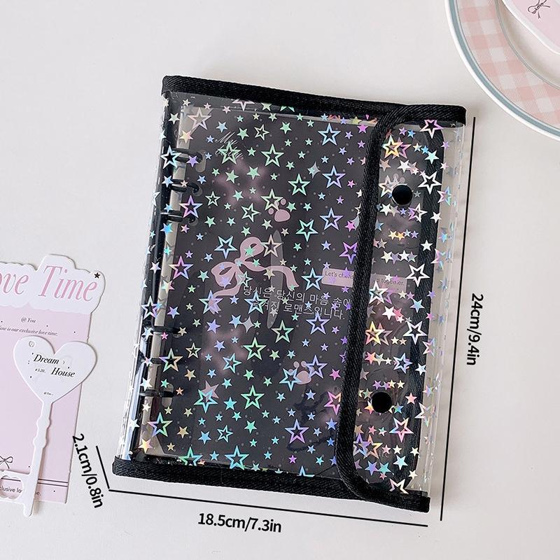 A5 Binder Photocard Albums Kpop Photocard Holder Album for Idol Cards Collect Book Binding Button Lock Photocard Binders