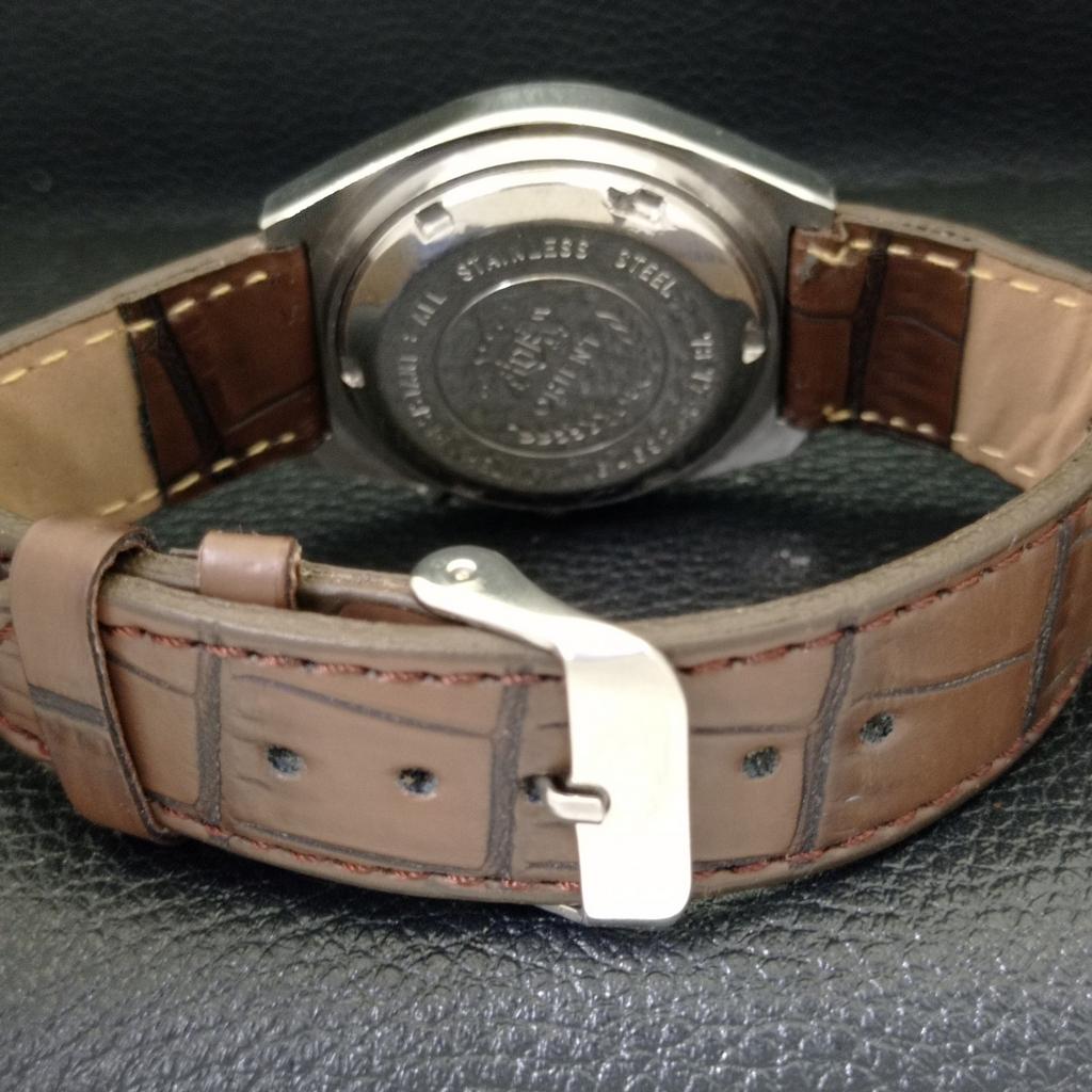 USED ORIENT AUTOMATIC JAPAN 46961 MENS DAY&DATE ORIGINAL DIAL WATCH A432329-2 R111-a432329