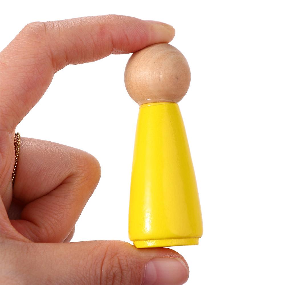 Kognitive Menschenfiguren Puppe Bunte Blöcke Steckpuppen Bausteine Regenbogenfarben Puzzles Spielzeug