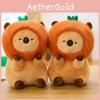 Soft Persimmon Capybara Stuffed Animal Toy Bedroom Decor Gifts Collectible