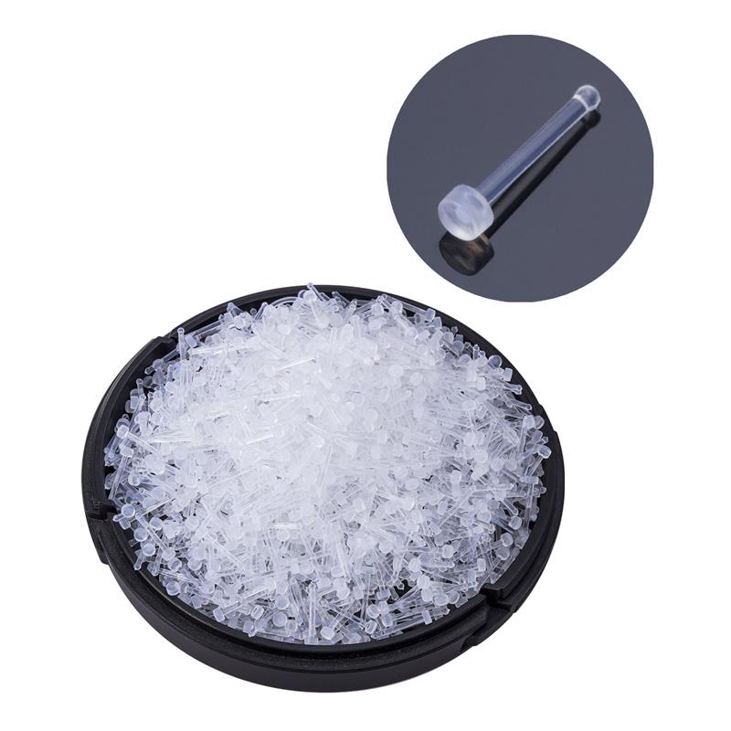 

10-100pcs Clear Acrylic Nose Ring Stud Transparent Invisible Straight Nostril Ear Piercing Prevent Allergy Retainer Body Jewelry 100pcs