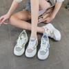 Summer Mesh Casual Fashion Platform Cutout White Shoes Women's Versatile Hollow Breathable Heightened Women's Shoes