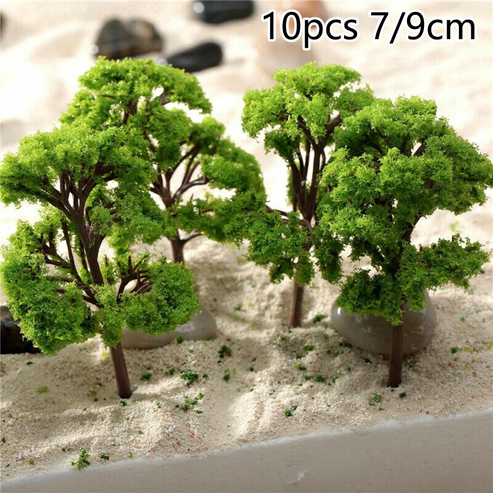 Architectural Model Tree Scenery Layout Plastic Accessories 10PC Garden