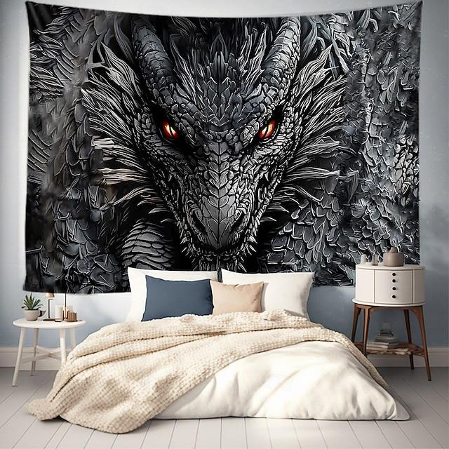 Large dragon wall art tapestry 75x100