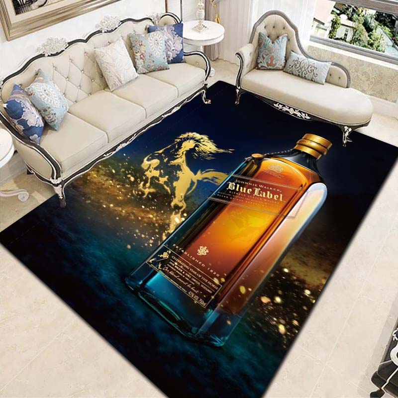 Covor și preș whisky J-Johnnie W-Walker bar modern sufragerie dormitor Zonă mare covor moale studiu hol lângă pat covoraș antiderapant