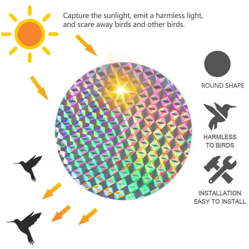 Car Pigeon Anti Bird Bird Scare Sticker Deterrent Reflector Bird Repellent Discs Pest Control
