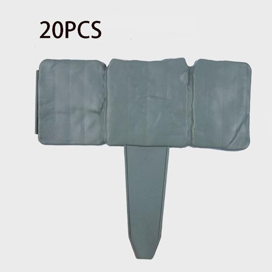 

Plastic Fence Garden Guardrail, Foldable & Detachable Small Fence, Villa Outdoor Garden Horticultural Fencing серый