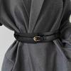 Ladies Leather Belt Dual Use Pu Material Alloy Buckle Wide Waist Belt For Office And Casual Wear