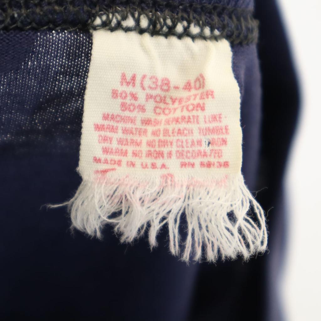 VINTAGE 80s Made in USA Sign Language Print Short sleeve Single stitch T-shirt Men's Used