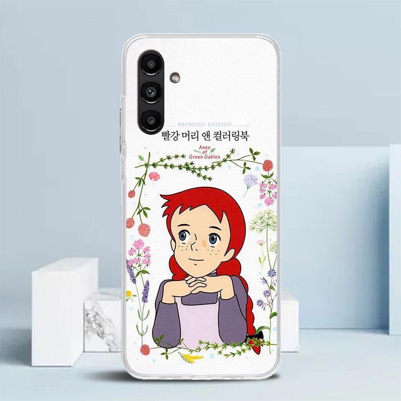 

A-Анна из Зеленых Мест Шерли Чехол для Samsung Galaxy A17 A37 A57 A16 A26 A36 A56 A15 A14 A55 Чехол для Телефона A13 A53 A25 A35 A24 A Samsung A56