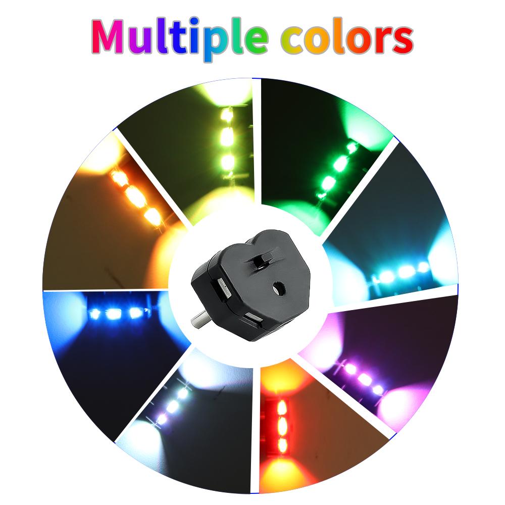 Mini Type-C USB-C LED RGB Multi-functional Ambient Night Light 8 Color Changeable Neon Lamp 5V For Car Computer And Power Banks