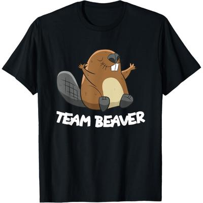 KSDHFE Equipe Castor Camiseta Engraçada de Castor