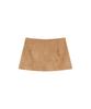 WANKER Suede Mini Skirt Camel