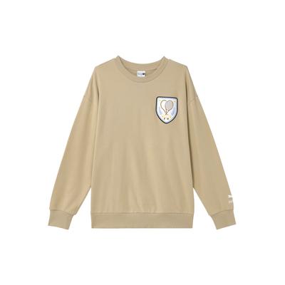 Printed Crew Neck Casual Long Sleeve Pullover Sweatshirt Men Sweatshirt Khaki 625802-83