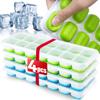 Ice Cube Tray Mold Ice Cube Tray Mold Silicone Square 14-Grid Removable Lid Homemade Popsicle Mould Freezer Tool Summer Kitchen