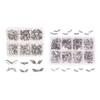 60/160pcs Wing Beads Antique Silver Color Spacer Beads Charm for DIY Beaded Bracelets Jewelry Handmade Making Supplies