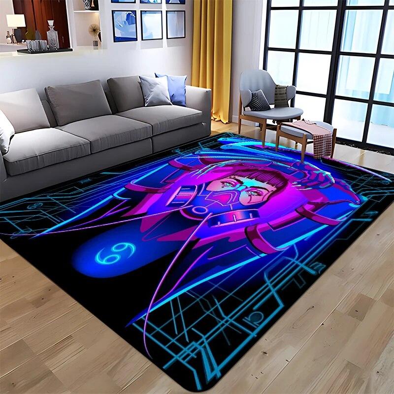 Twelve Constellations Printed Carpet Household Rug Children's Room Living Room Chair Bedside Modern Simple Floor Mat Kawaii Rug