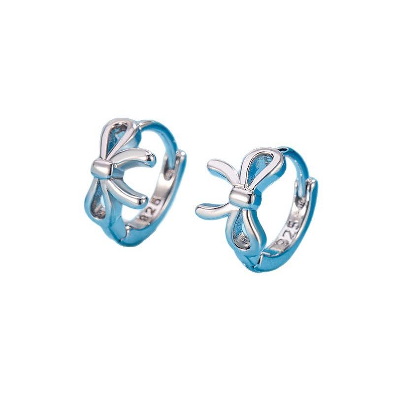 Hollow Butterfly Knot Hoop Earrings: Women's Versatile, Fresh, Cute Style, Exquisitely Designed Niche Jewelry