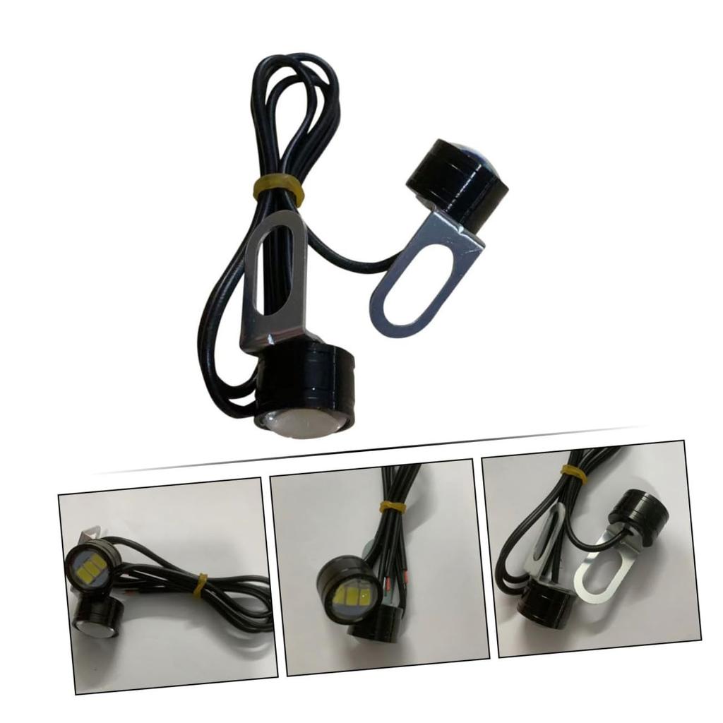 CONGARTENO 4pcs Eagle Eye Light Car Daylight White High Bright Energy Saving Reverse Backup Lamp Waterproof Design for Bike Truck