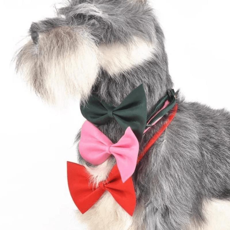 Pet Bow Tie Collar Adjustable Dog Cat Universal Small Dog Accessories Party Festival Dress Up Fashion Supplies