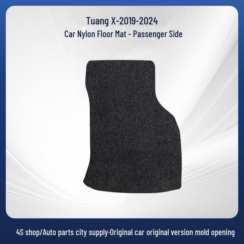 Black Nylon Wear-Resistant Floor Mats for SAIC Volkswagen Teramont X 2019-2024 Models