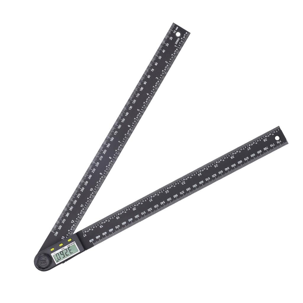Electronic Angle Ruler LCD Digital Display Protractor Angle Finder with Battery 0?300mm 0?360