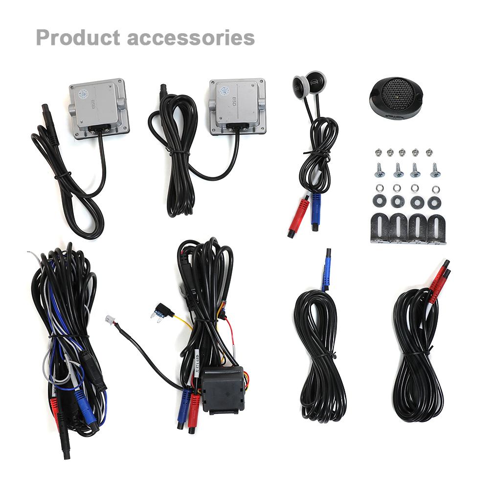Carsanbo 24G Car BSD Blind Spot Monitoring System with Dual Color LED light Parking delay warning function