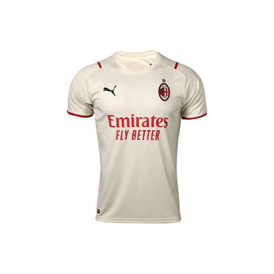Puma Saison 21-22 AC Mailand Auswärts Fan Edition Fußballspiel Kurzarmtrikot Herren Tops Off-White 759127-02