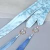 Ancient Ribbon Hanfu Hair Style – Cloud Crane Jacquard With Tassels