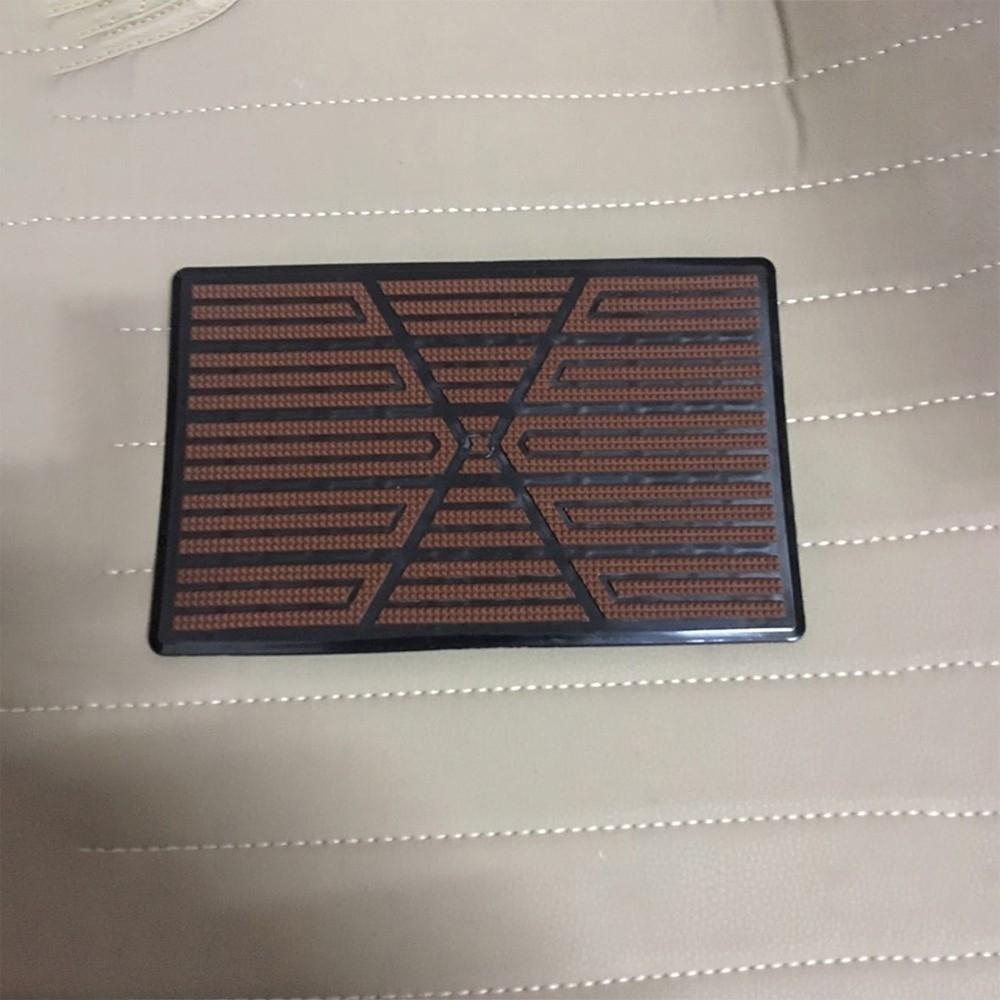 Beige PVC Car Foot Carpet Pad Heel Mat Pedal Patch Cover Mat Easy To Maintain