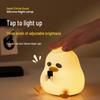 Creative Duck Silicone Rechargeable Night Light - Bedside Atmosphere Lamp and Decorative Gift
