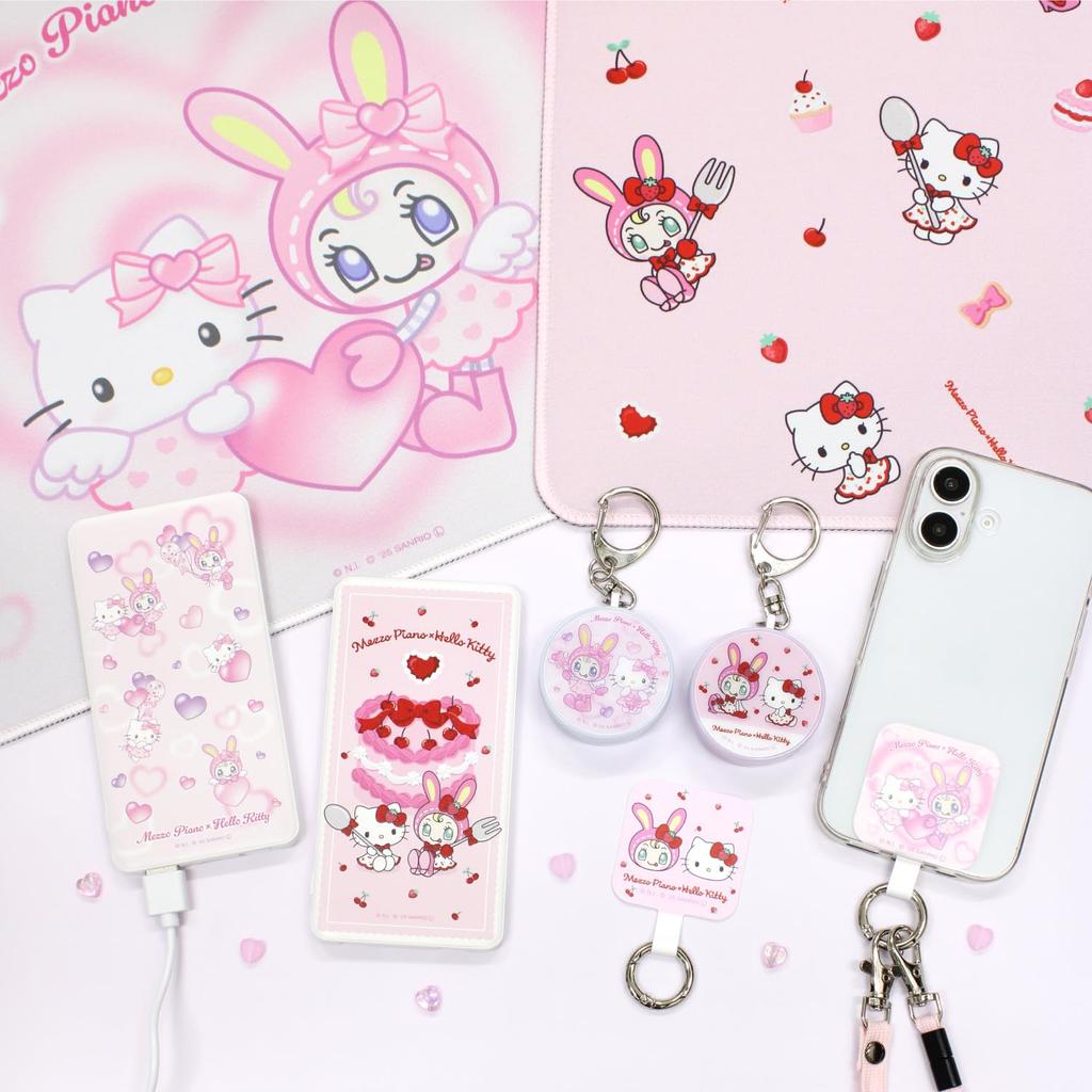 Gourmandise Mezzo Piano X Hello Kitty Desk Mat Angel SANCL-04A
