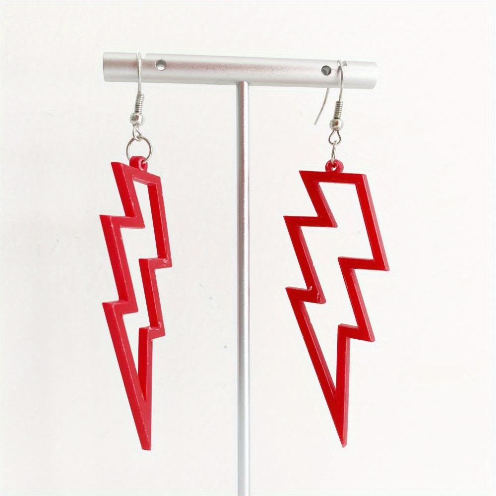 Acrylic Lightning Drop Earrings for Women Dangle Earrings Girls Party Jewelry Gifts