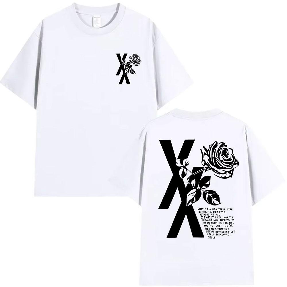 Rapper Mgk Lost Tour 2025 Verano 100% Algodón Camiseta Estampada Hombres Mujeres Moda Casual Manga Corta Hip Hop Oversized Y2k
