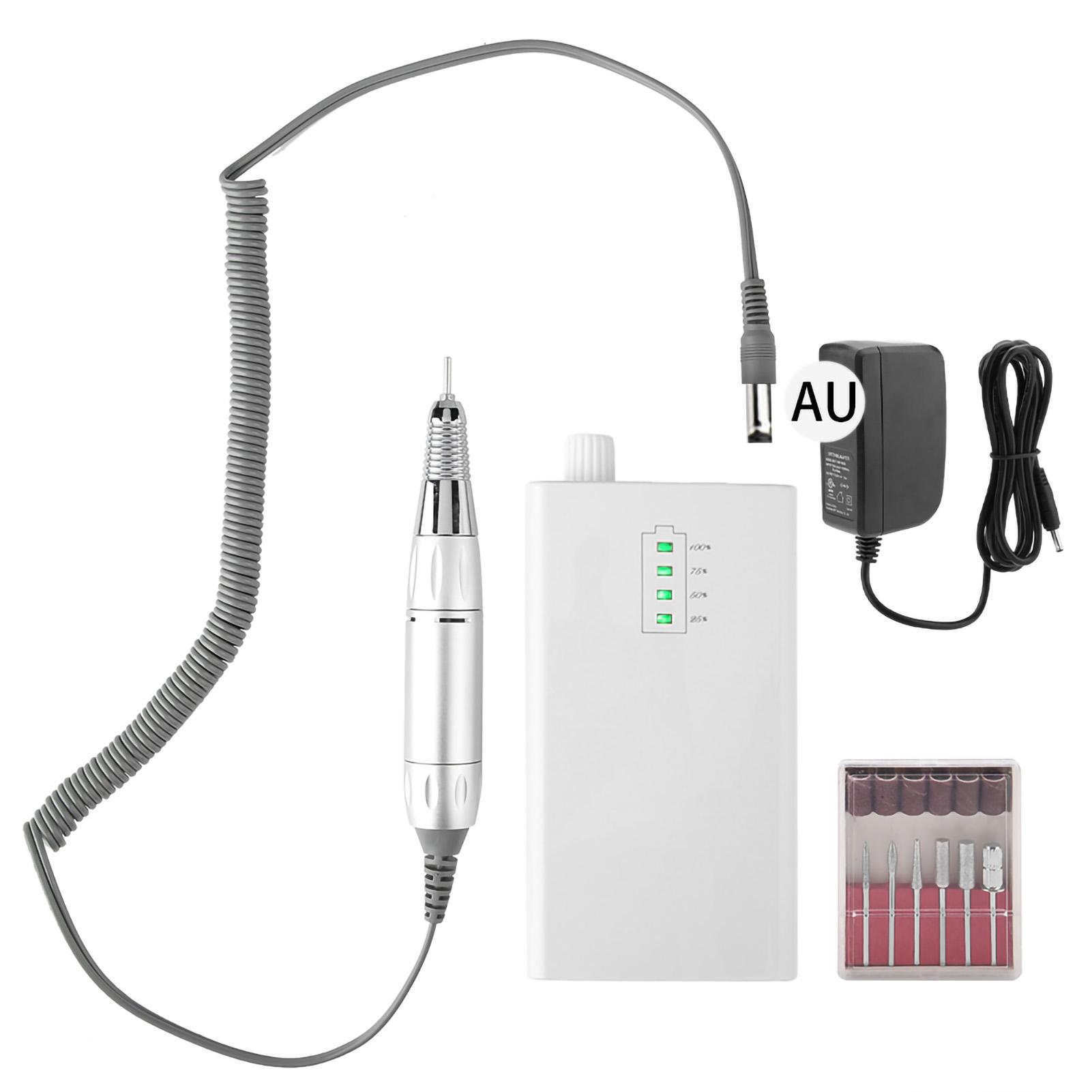 Portable Rechargble Electric Nail Drill NaMachine 30000 RPM Cordless Manicure Pedicure NaMachine