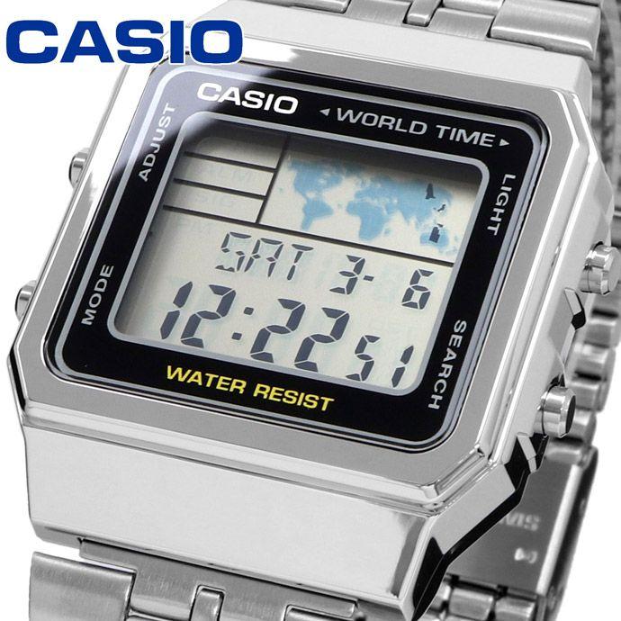 Used CASIO Watch Cheap Casio Chipkashi World Time Men s A500WA-1 [Parallel Import]