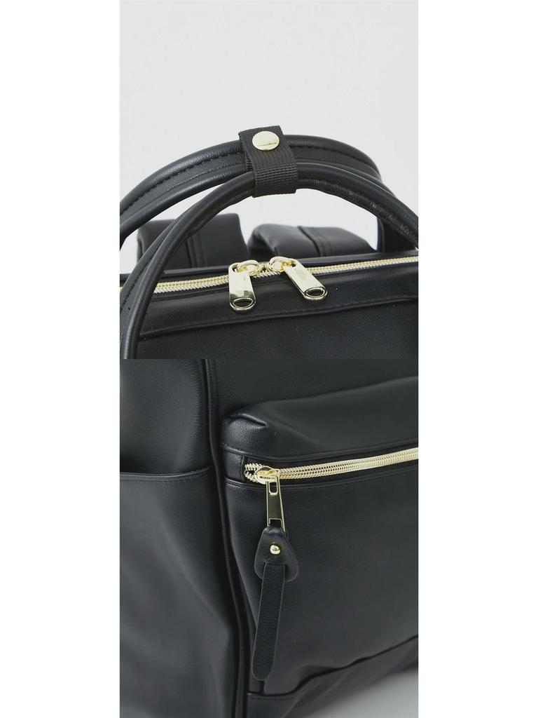 Rakuten Women's PU Leather Gold-Mouth Backpack - Travel & School Bag
