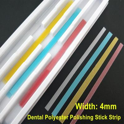 Tira de barra de pulido de poliéster Dental de 4mm de ancho con materiales blanqueadores de Polystrips de un solo lado